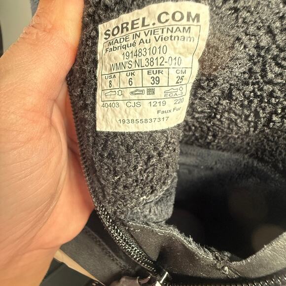 SOREL Explorer Waterproof Suede & Faux Fur Winter Boots – Women’s Size 8 - Picture 7 of 8